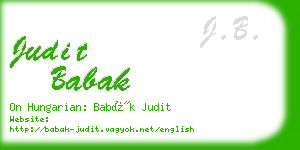 judit babak business card